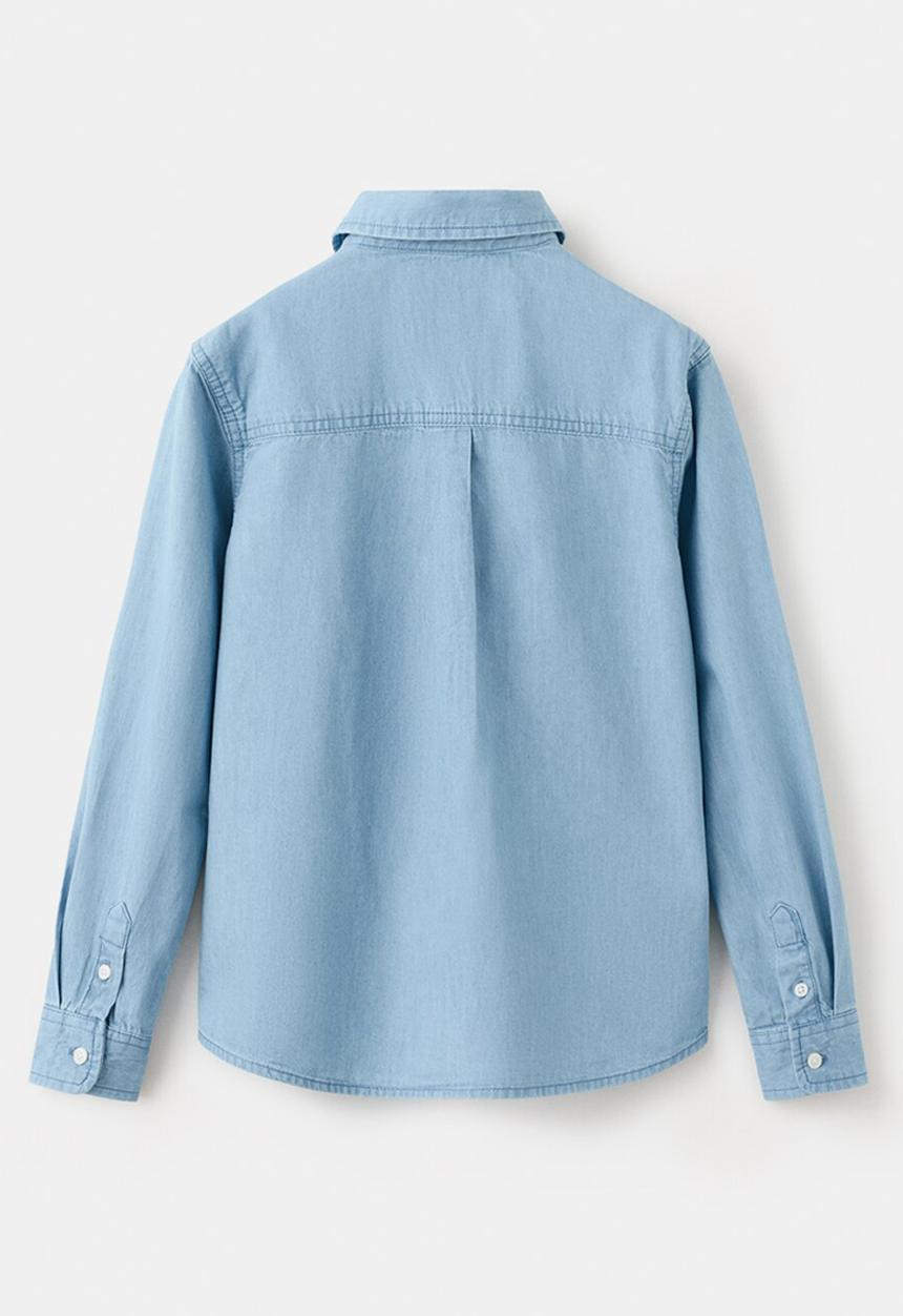 MANGO - Shirt Pacific - Open Blue
