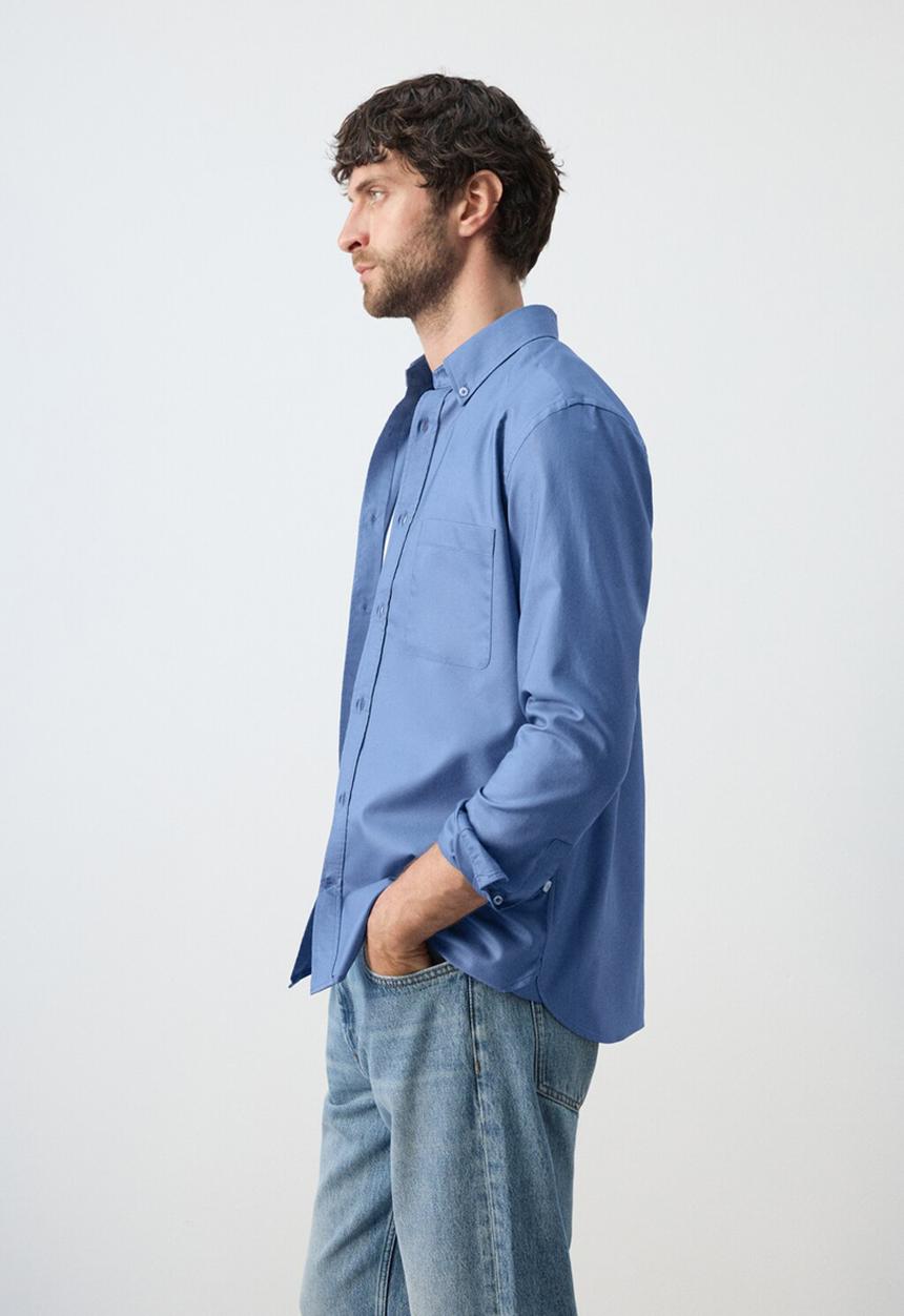 MANGO - Shirt Oxli - Medium Blue