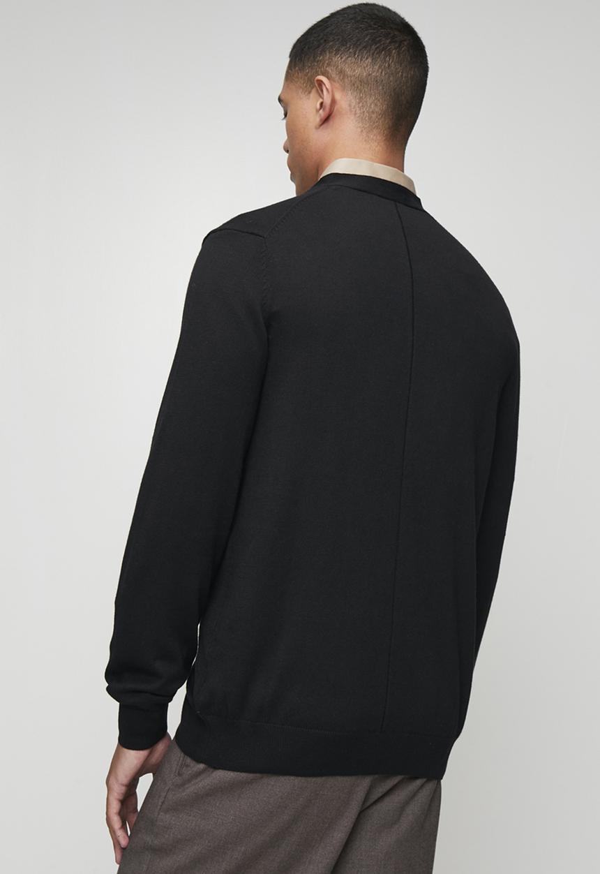POLO - Maxon Plain Cardigan - Black