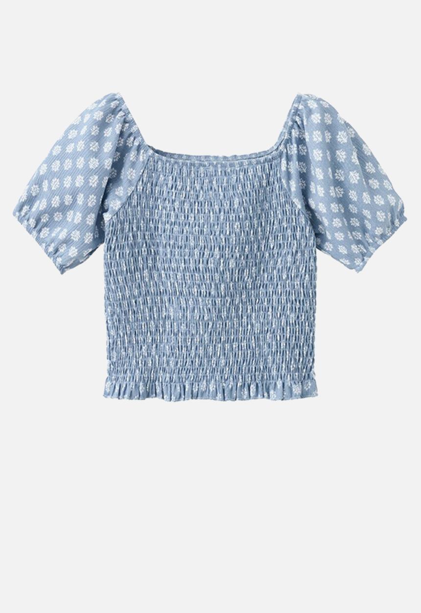 MANGO - T-Shirt SELLOSET - Medium Blue