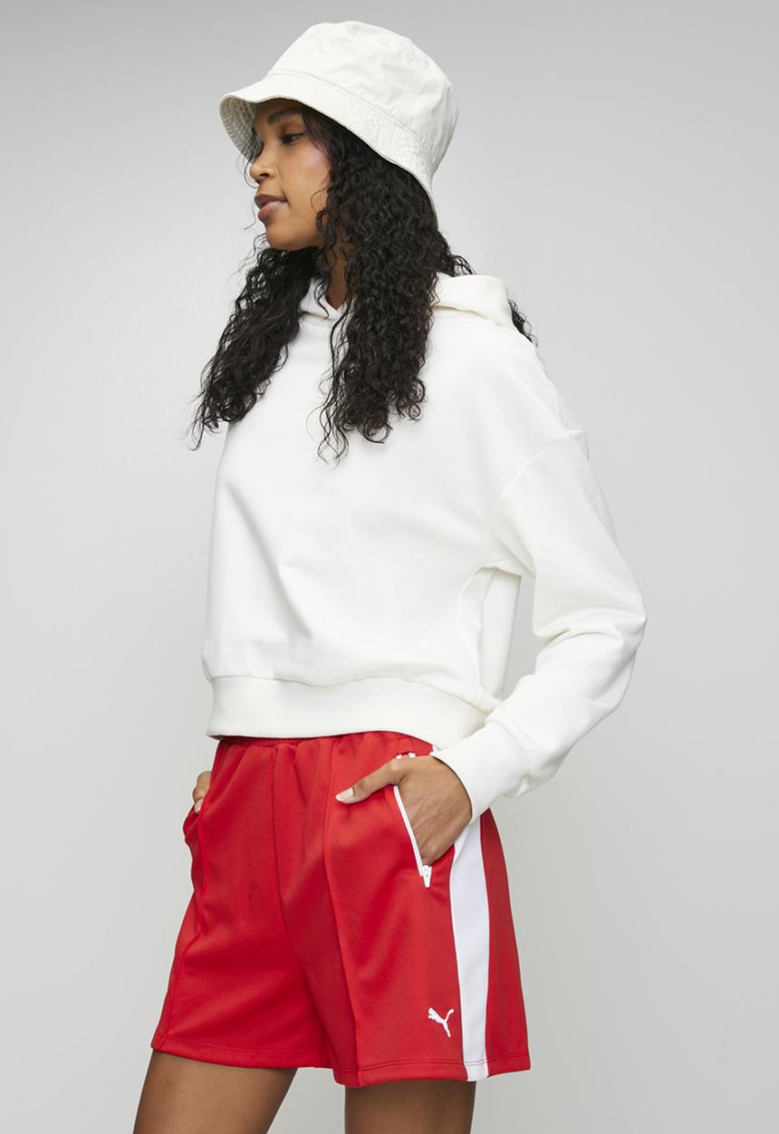 PUMA - T7 Relaxed Pintuck Shorts 4  For All Tim - For All Time Red