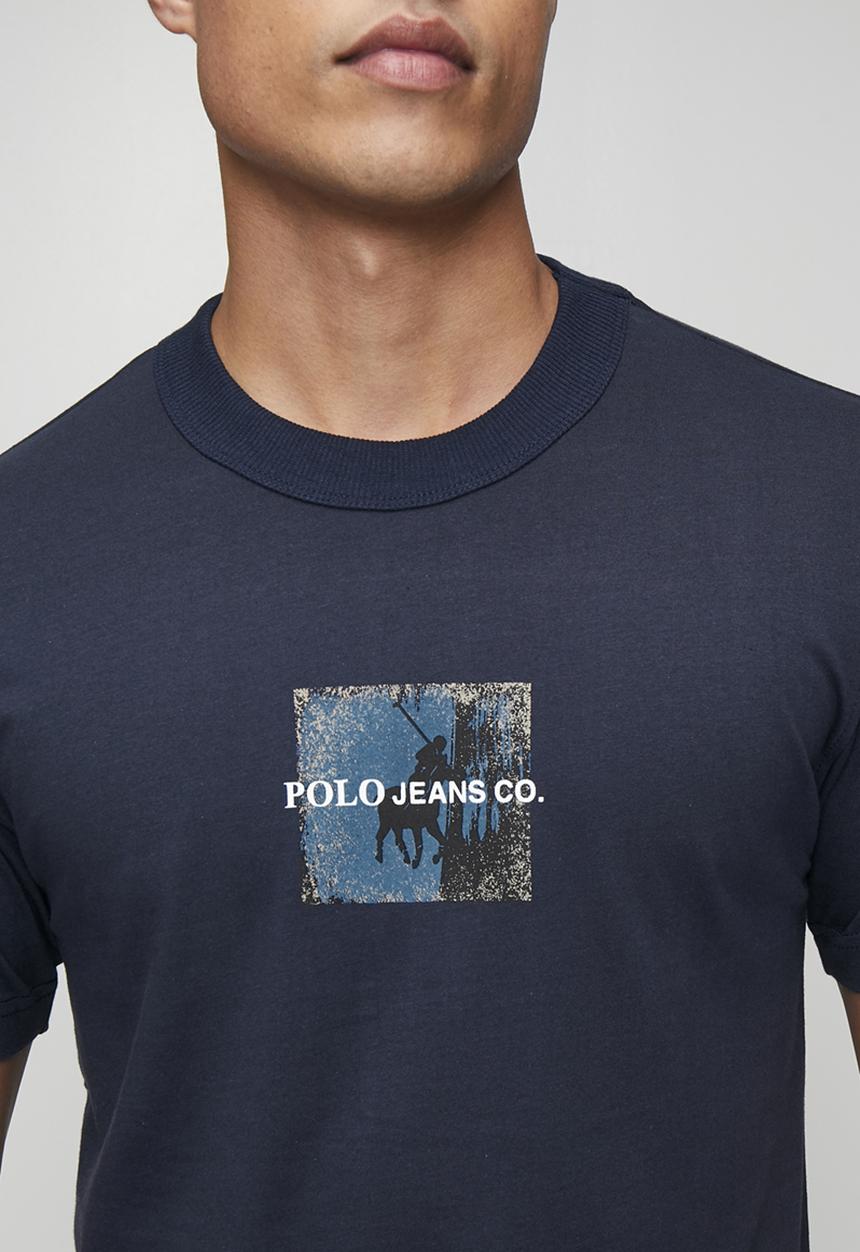 POLO - Sechaba Pjc Short sleeve Block Logo Tee - Navy