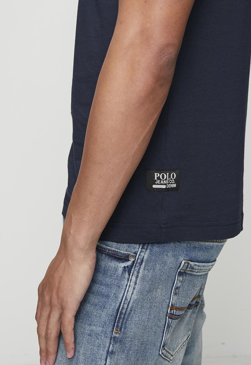 POLO - Sechaba Pjc Short sleeve Block Logo Tee - Navy