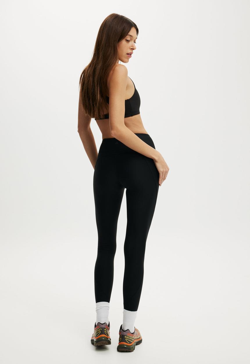 Cotton On - Fleece Lined Active Full Length Tight - Black