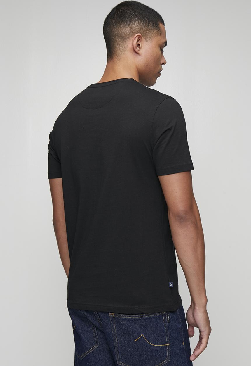 POLO - Huck Logo Crest Print Ss Tee - Black