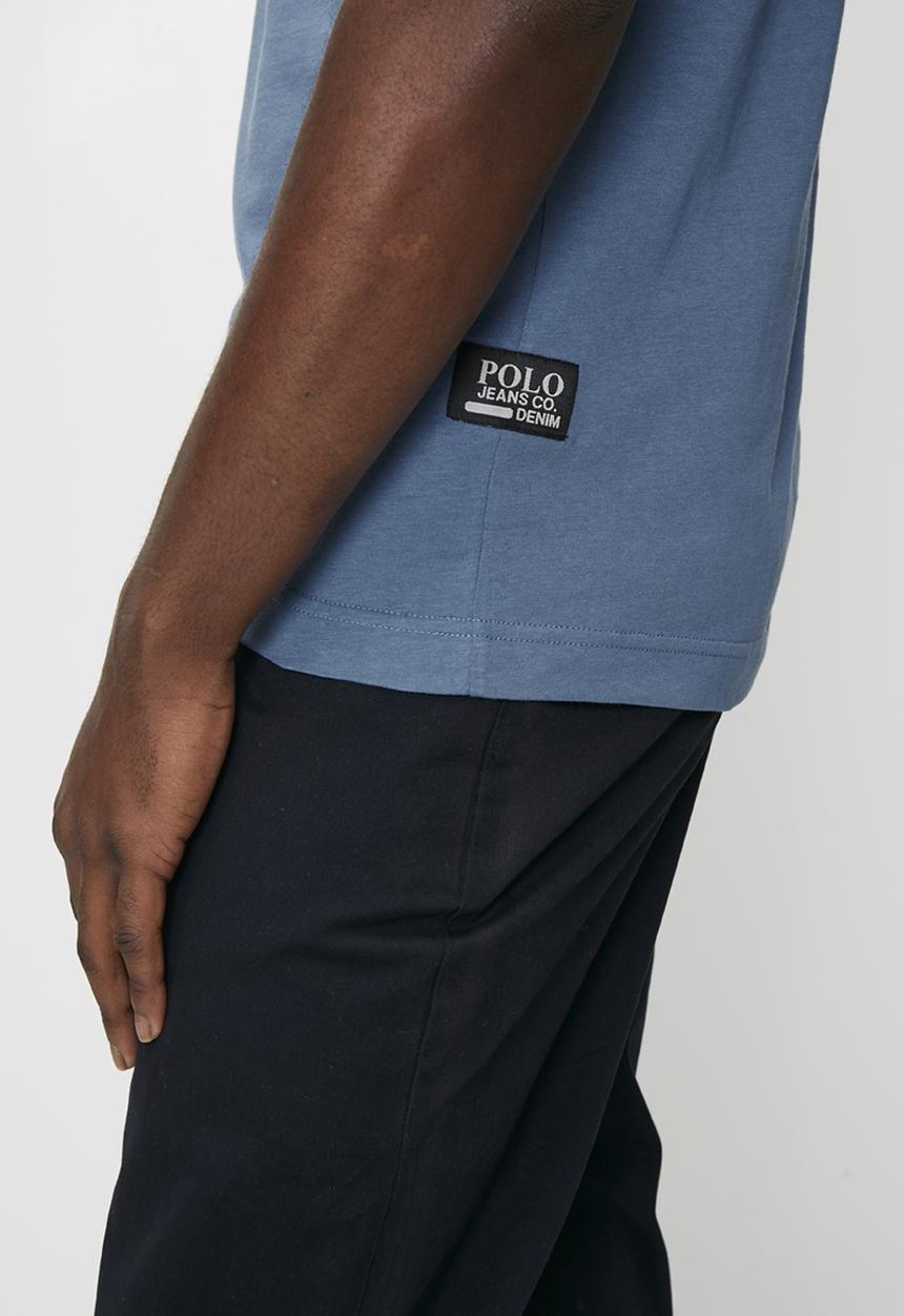 POLO - Sthembiso Pjc Ss Pocket Tee - Blue