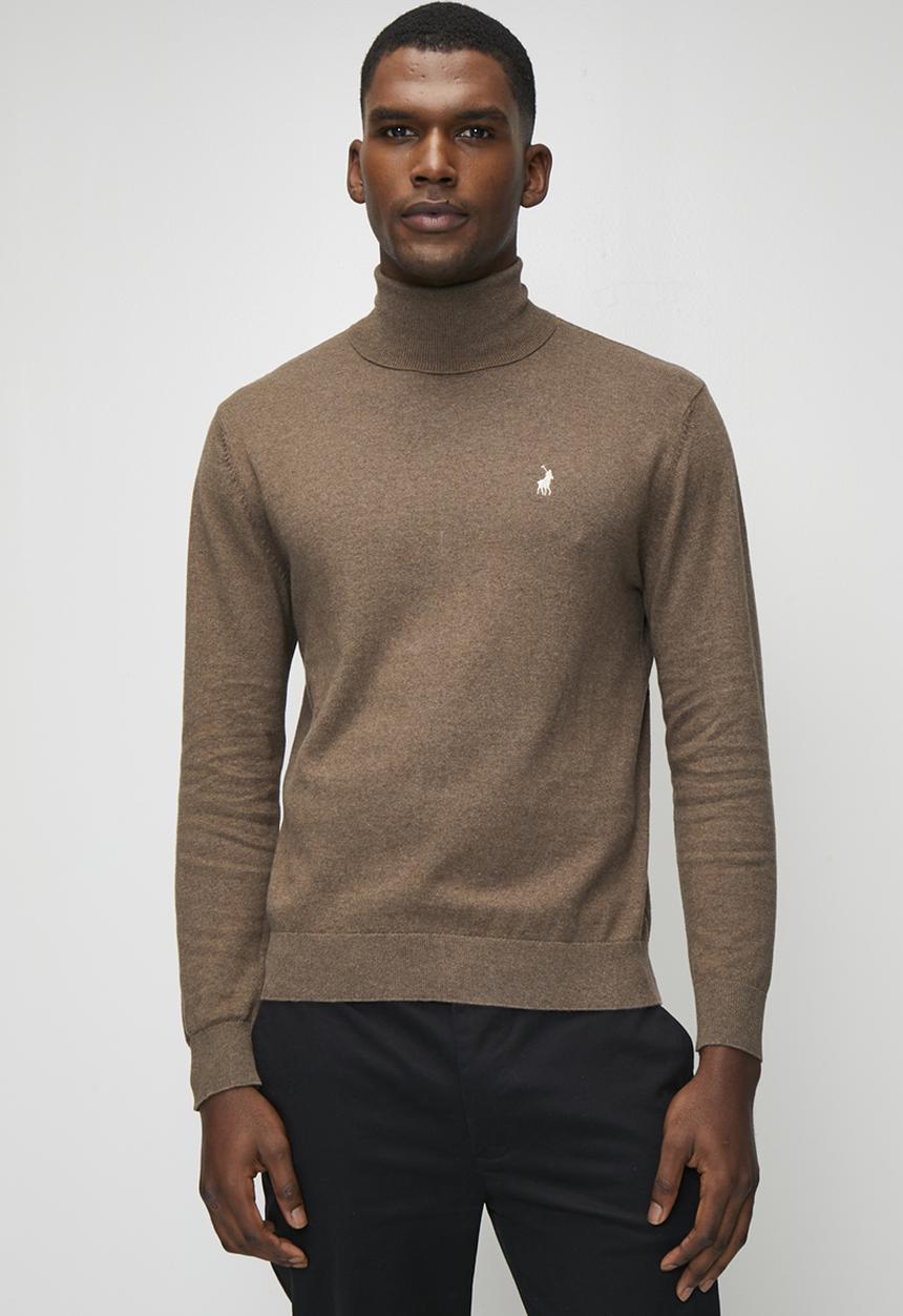 POLO - Bradley Roll Neck Ls Knitwear  - Taupe