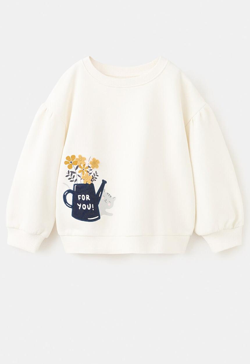 MANGO - Sweatshirt Garden - Natural