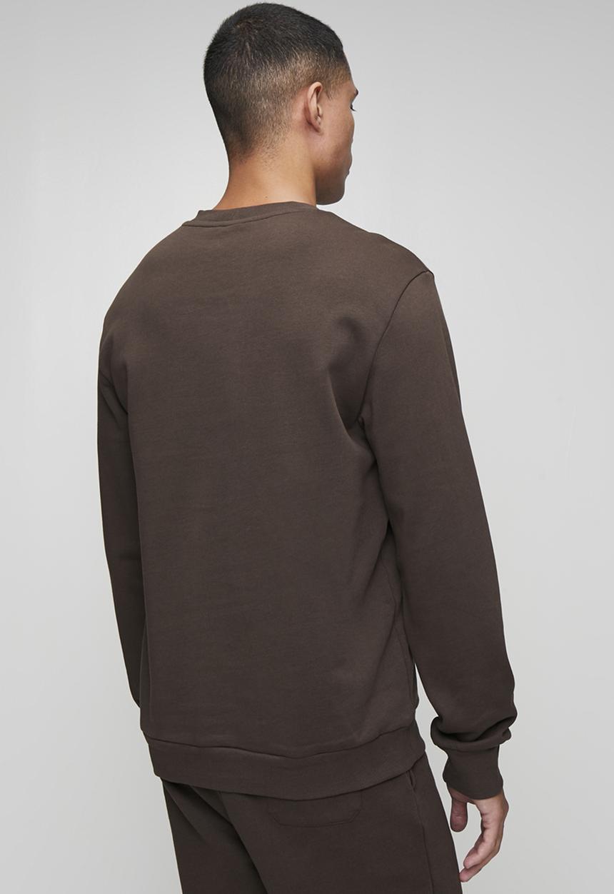 POLO - Aakil Essential Fleece Sweater - Dark Brown