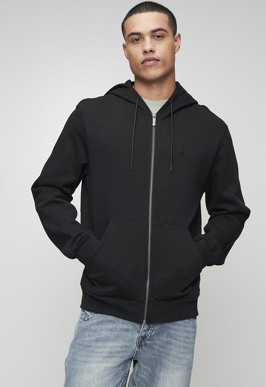 POLO - Aakilhd Essential Fleece Hoodie - Black