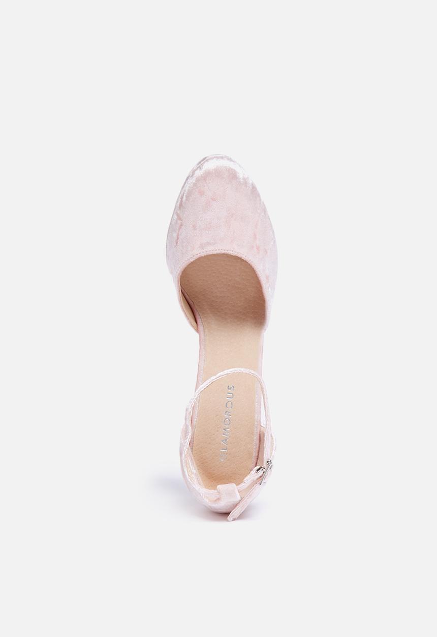 Glamorous - Cece velvet platform