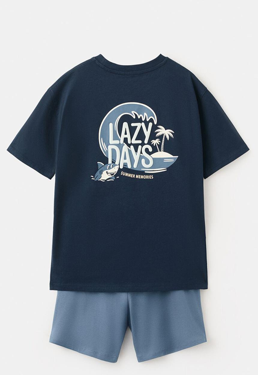 MANGO - Pyjama LAZYPI - Navy