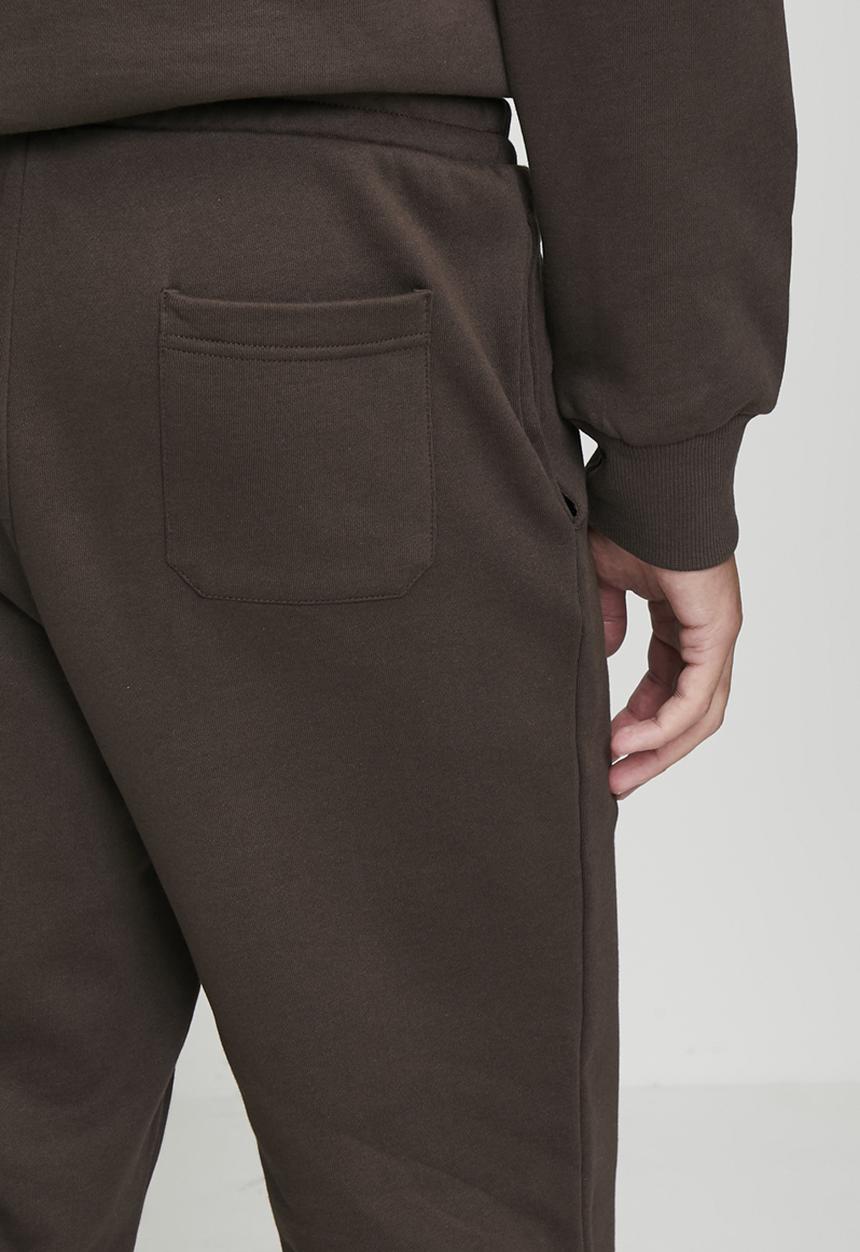 POLO - Aakil Essential Fleece Jogger - Dark Brown