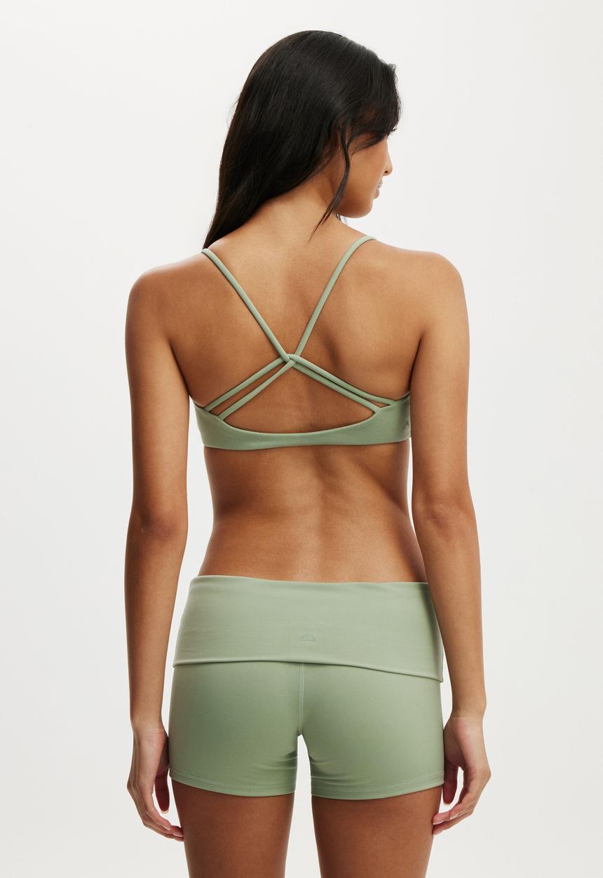 Cotton On - Ultra Soft Scoop V Crop - Matcha