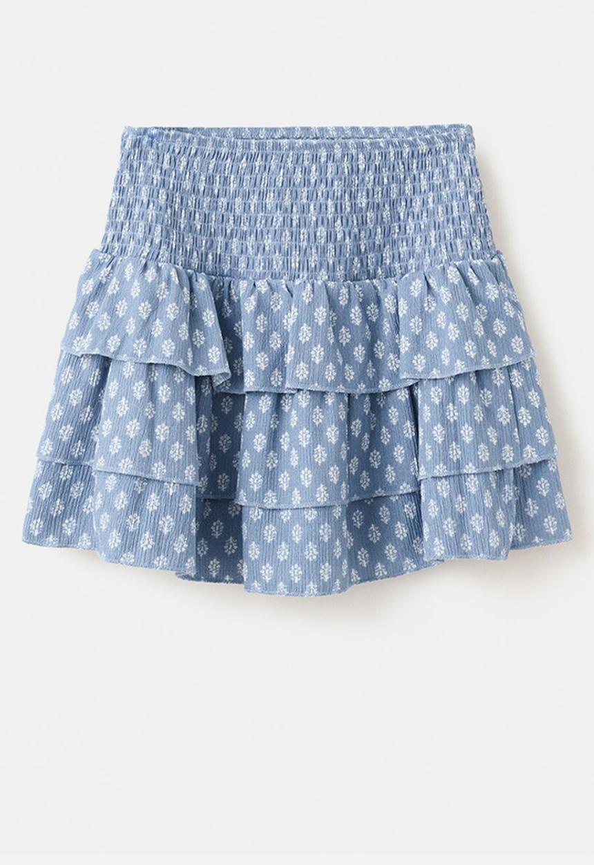 MANGO - Skirt SELLOSET - Medium Blue