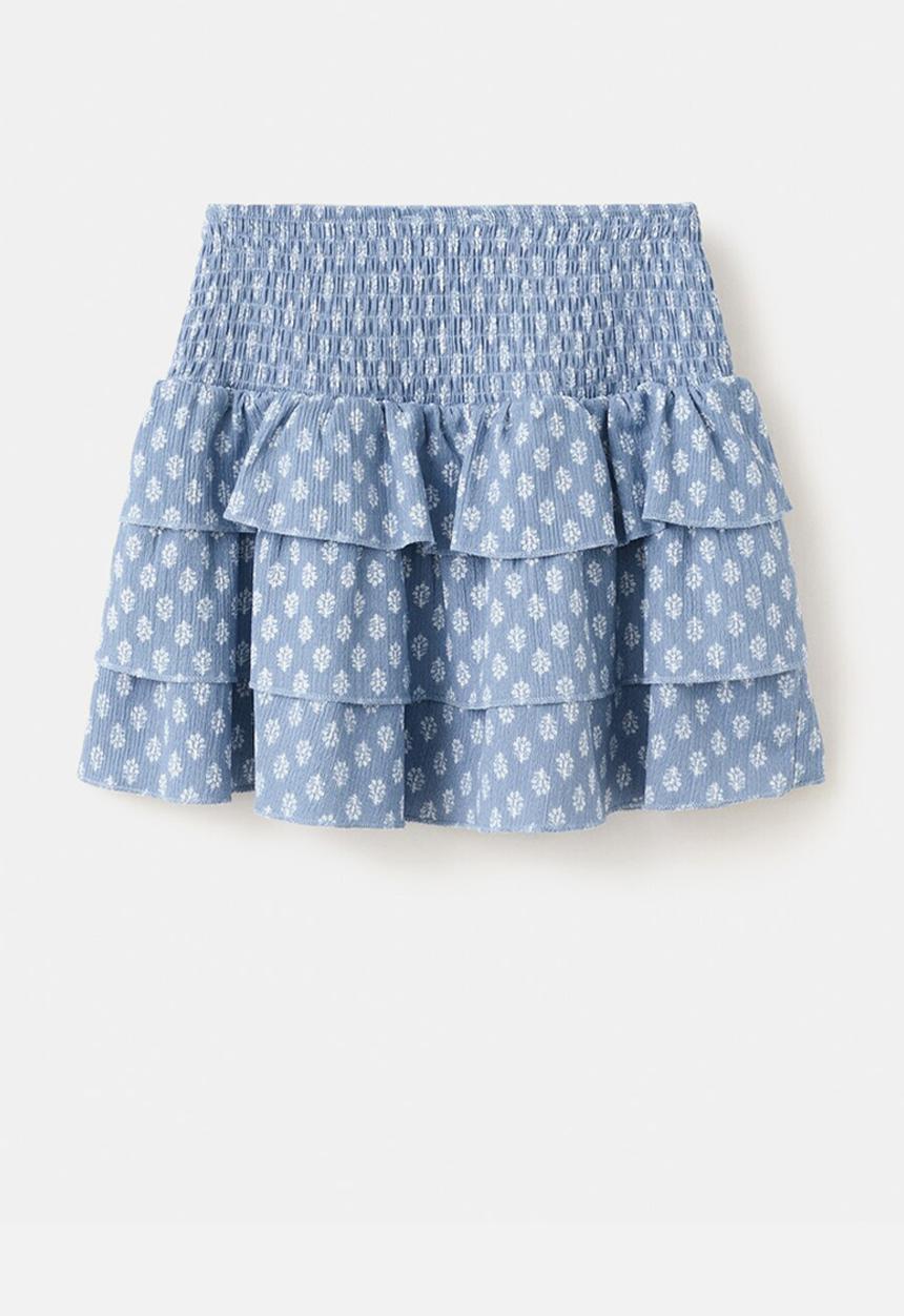 MANGO - Skirt SELLOSET - Medium Blue