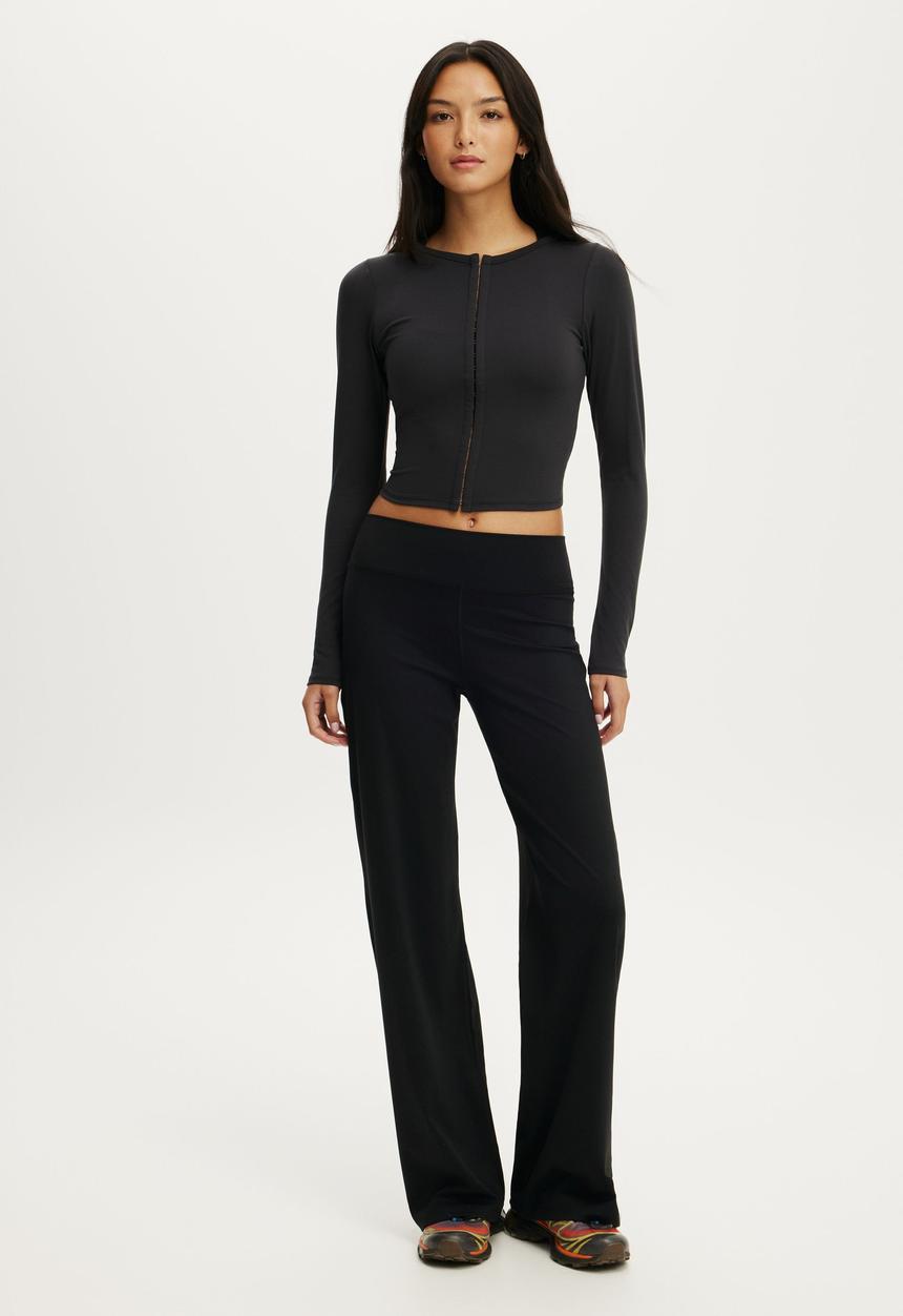 Cotton On - Ultra Soft Corset Long Sleeve - Black
