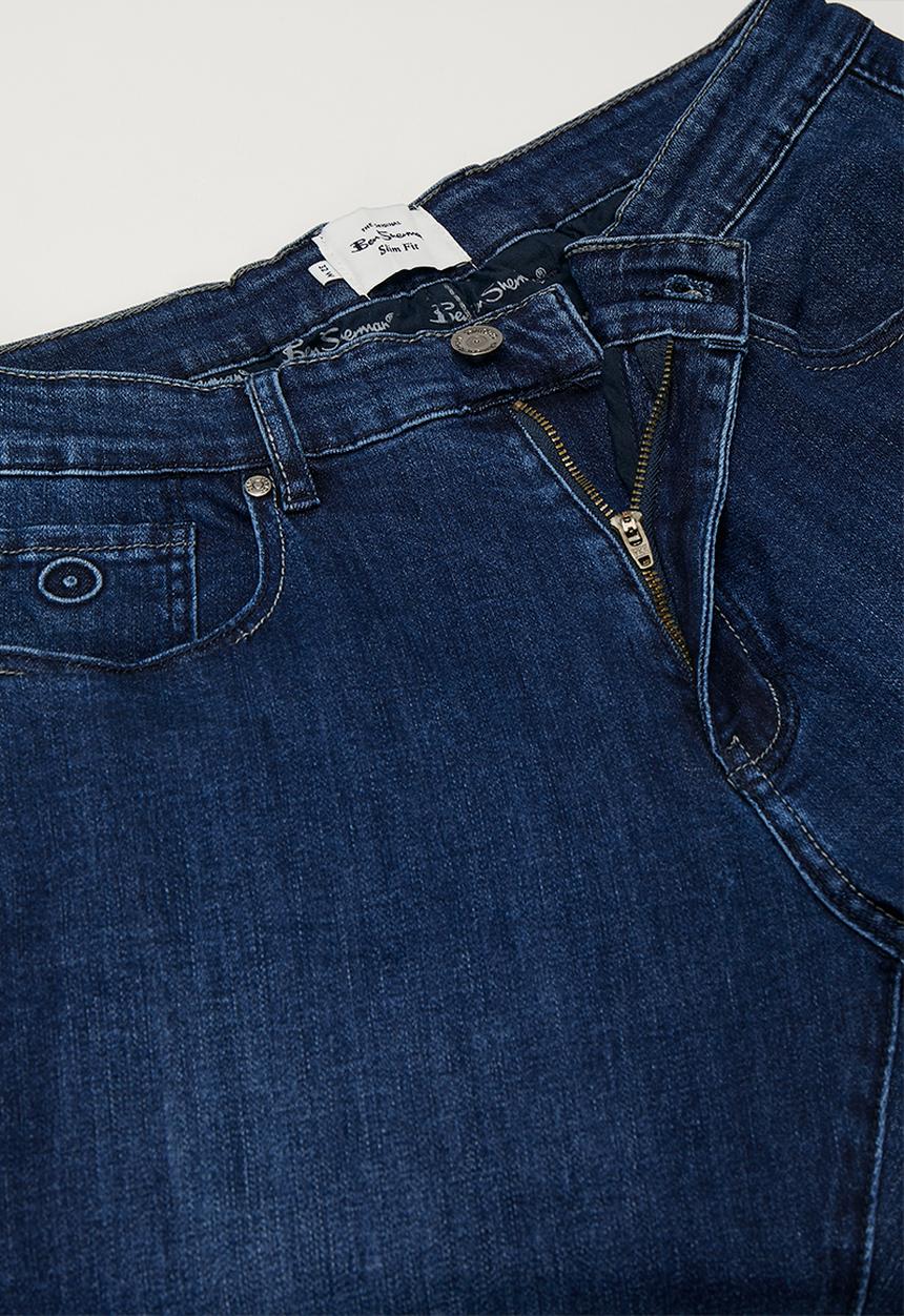 Ben Sherman - Straight Fit Classic Denim - Mid Blue