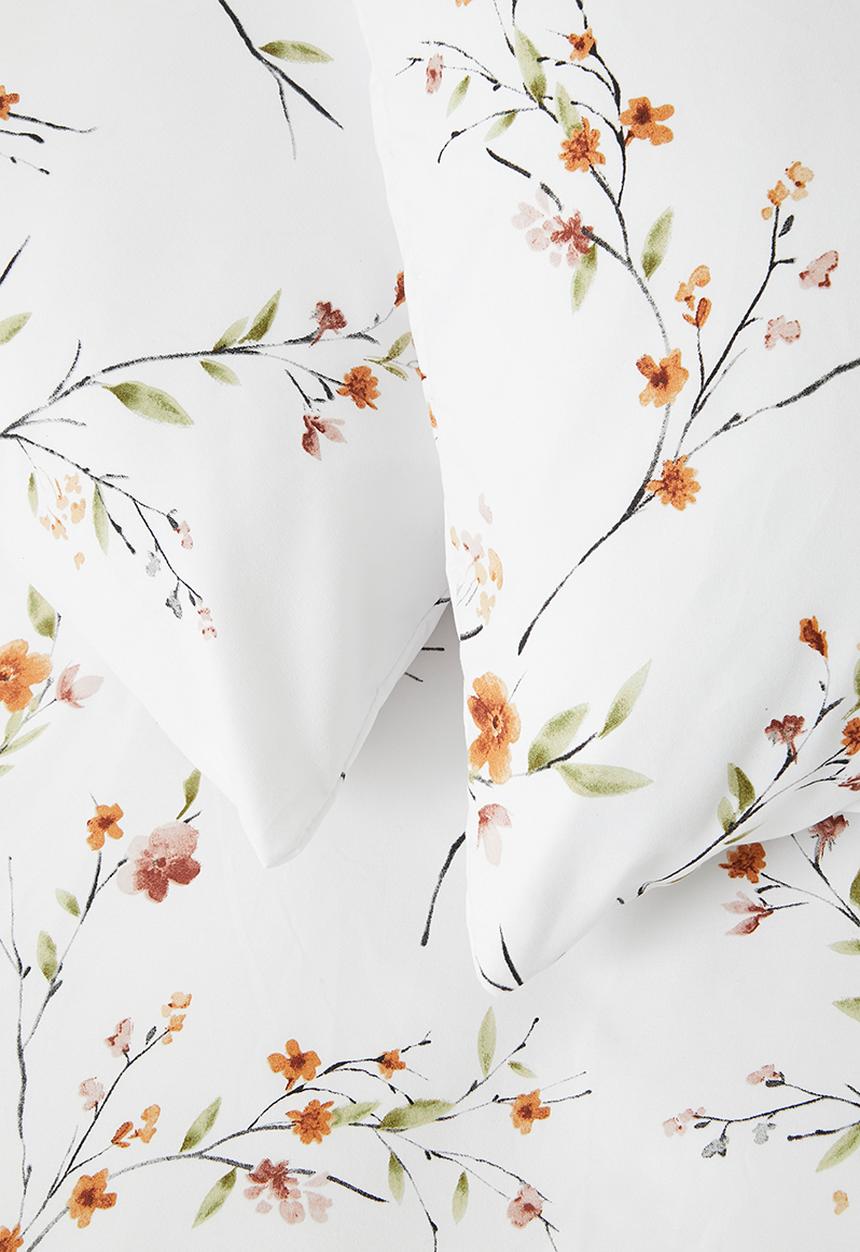 Sixth Floor - Saidy Floral Super Soft Duvet Cover - white