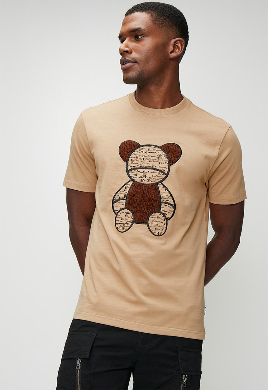 Ben Sherman - Ben Bear Chenille Fur 260g Tee-Shirt - Cornstalk
