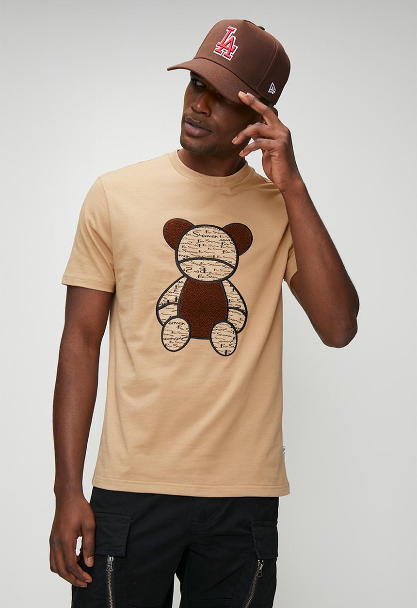 Ben Sherman - Ben Bear Chenille Fur 260g Tee-Shirt - Cornstalk