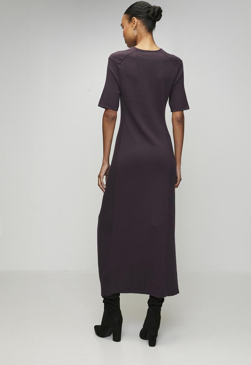 POLO - Wmn Paige Ms Knit Dress - Plum