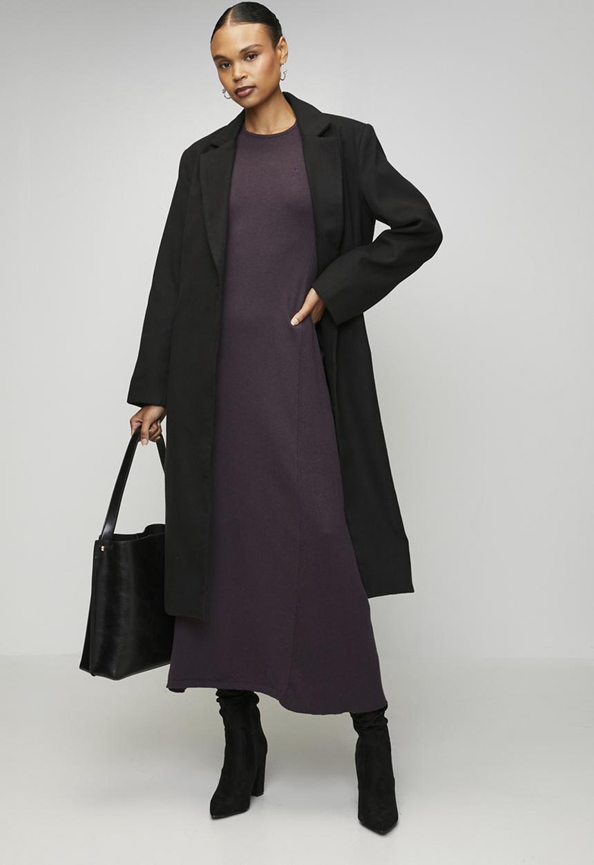 POLO - Wmn Paige Ms Knit Dress - Plum