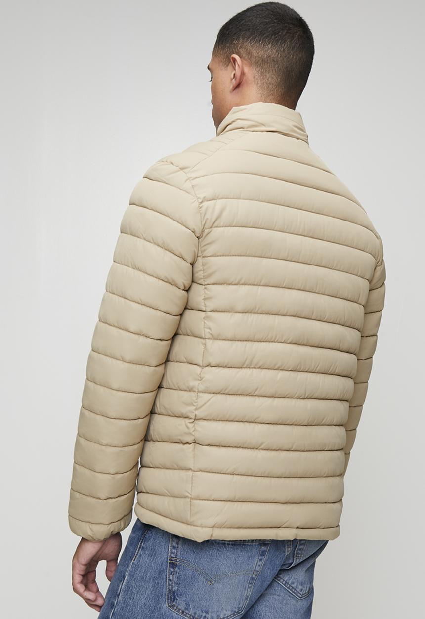 JEEP - Reversible Puffer Jacket  - Khaki & Stone