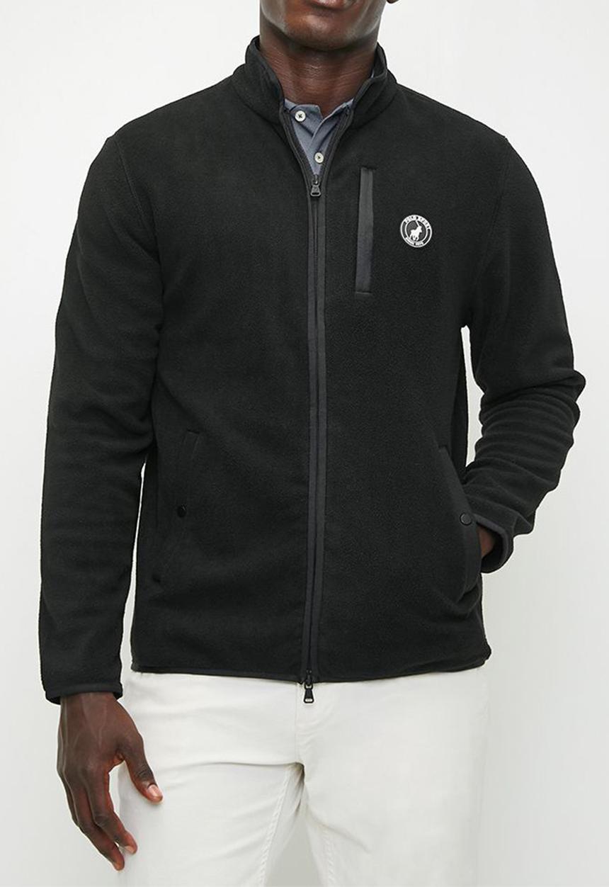 POLO - Men Sport Long sleeve Polar Fleece - Black