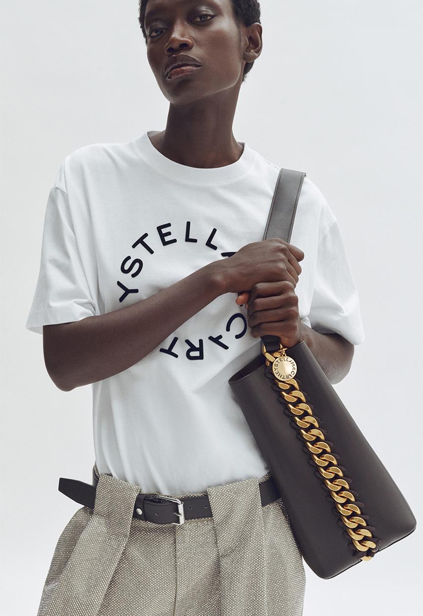 H&M - Stella McCartney H&M: Chain-detail shoulder bag - dark brown