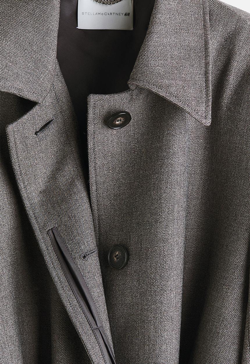 H&M - Stella McCartney H&M: Wool car coat - dark grey