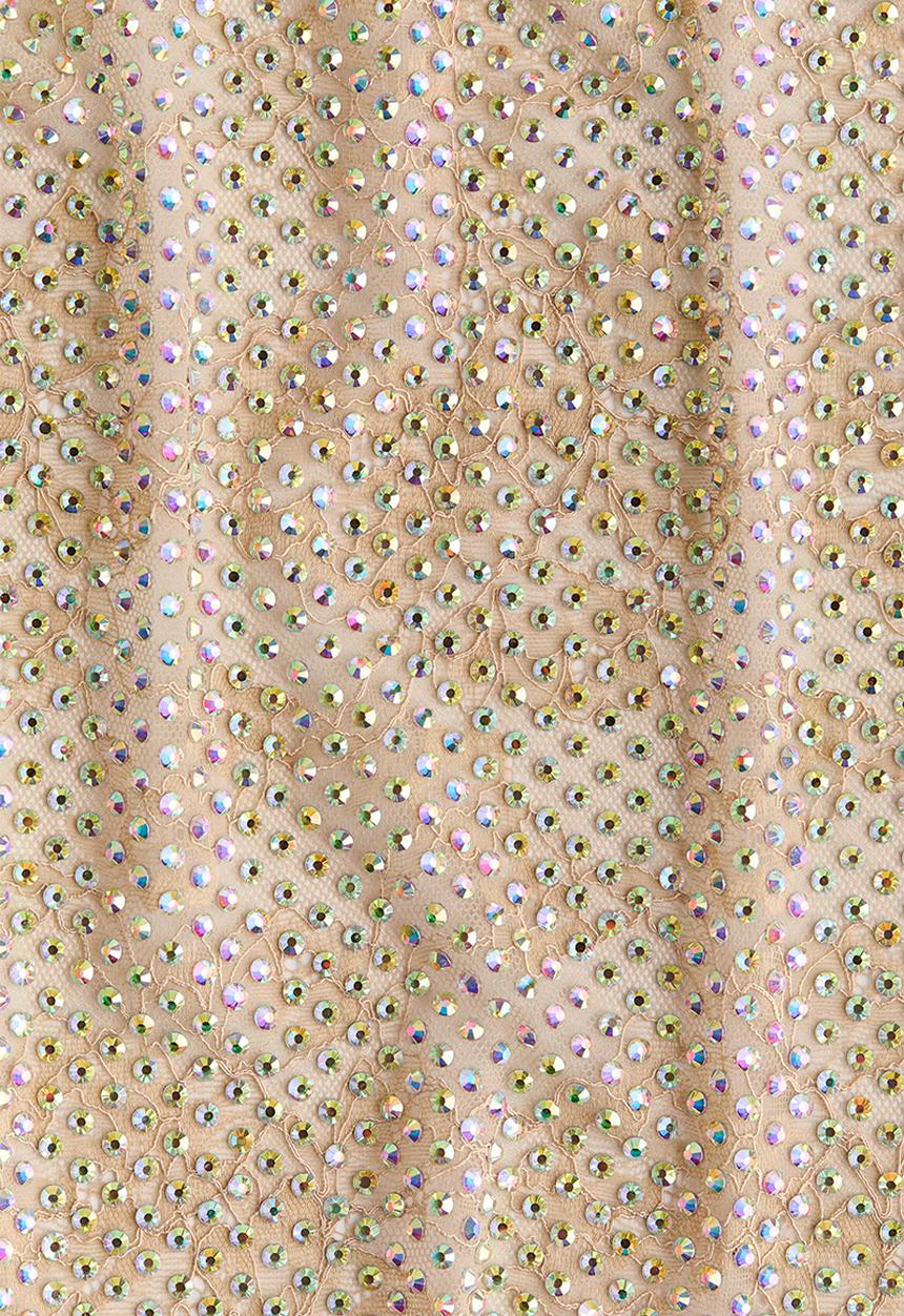 H&M - Stella McCartney H&M: Embellished lace mini dress - beige
