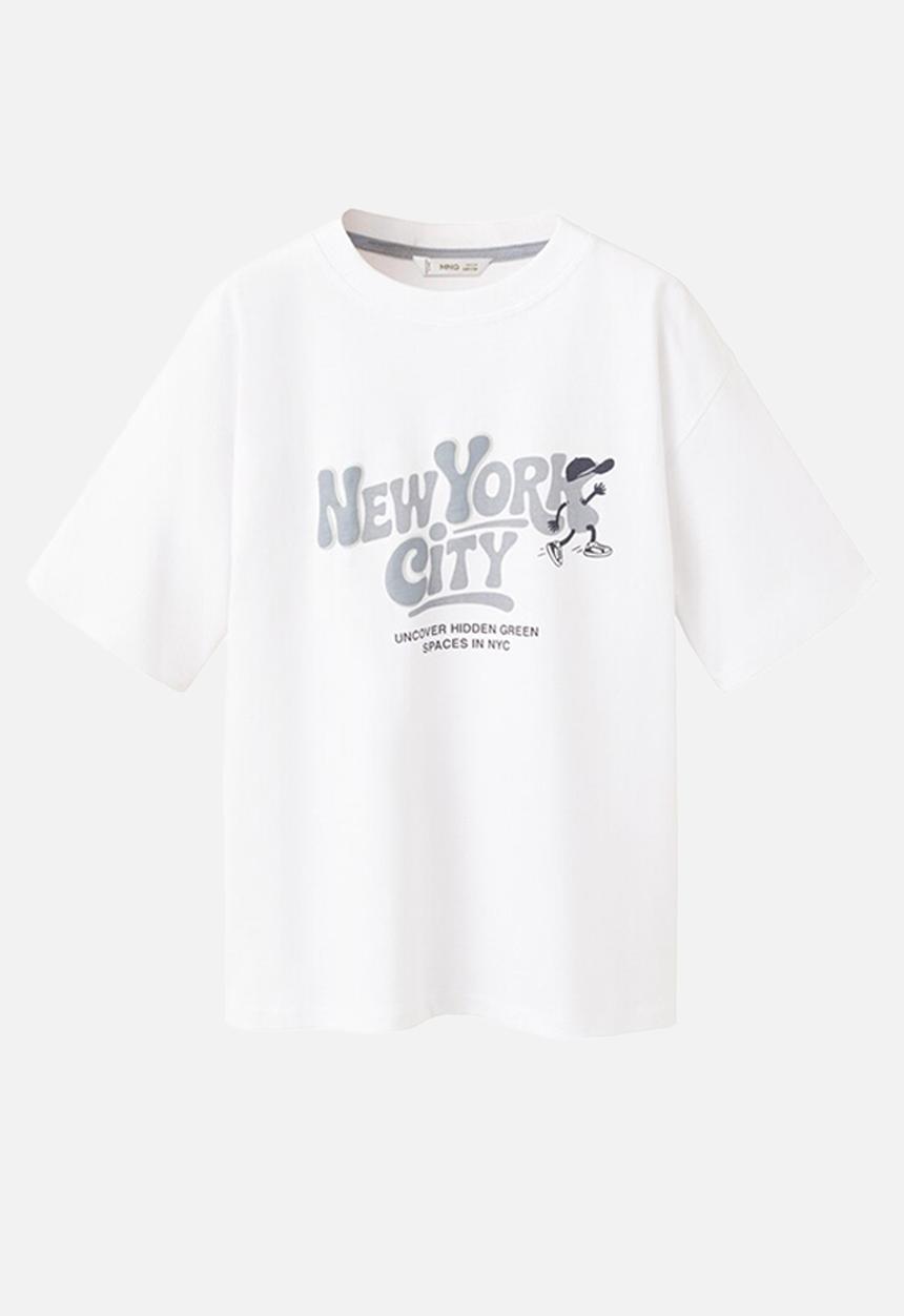 MANGO - T-Shirt NEWYORK - White