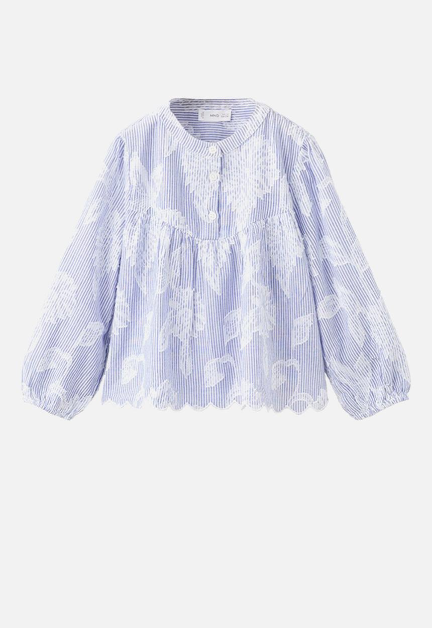 MANGO - Blouse Shirley - Light/Pastel Blue