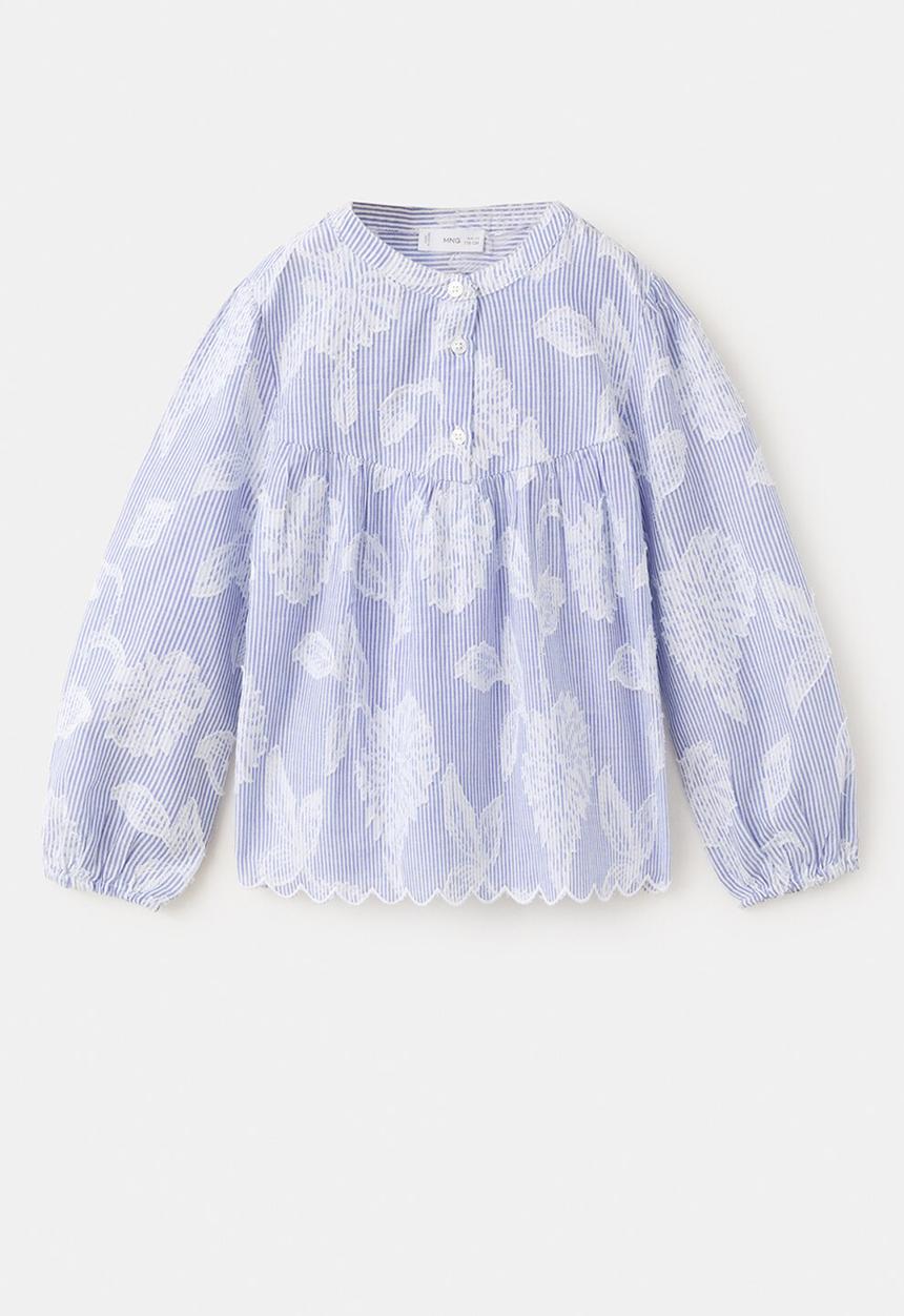 MANGO - Blouse Shirley - Light/Pastel Blue