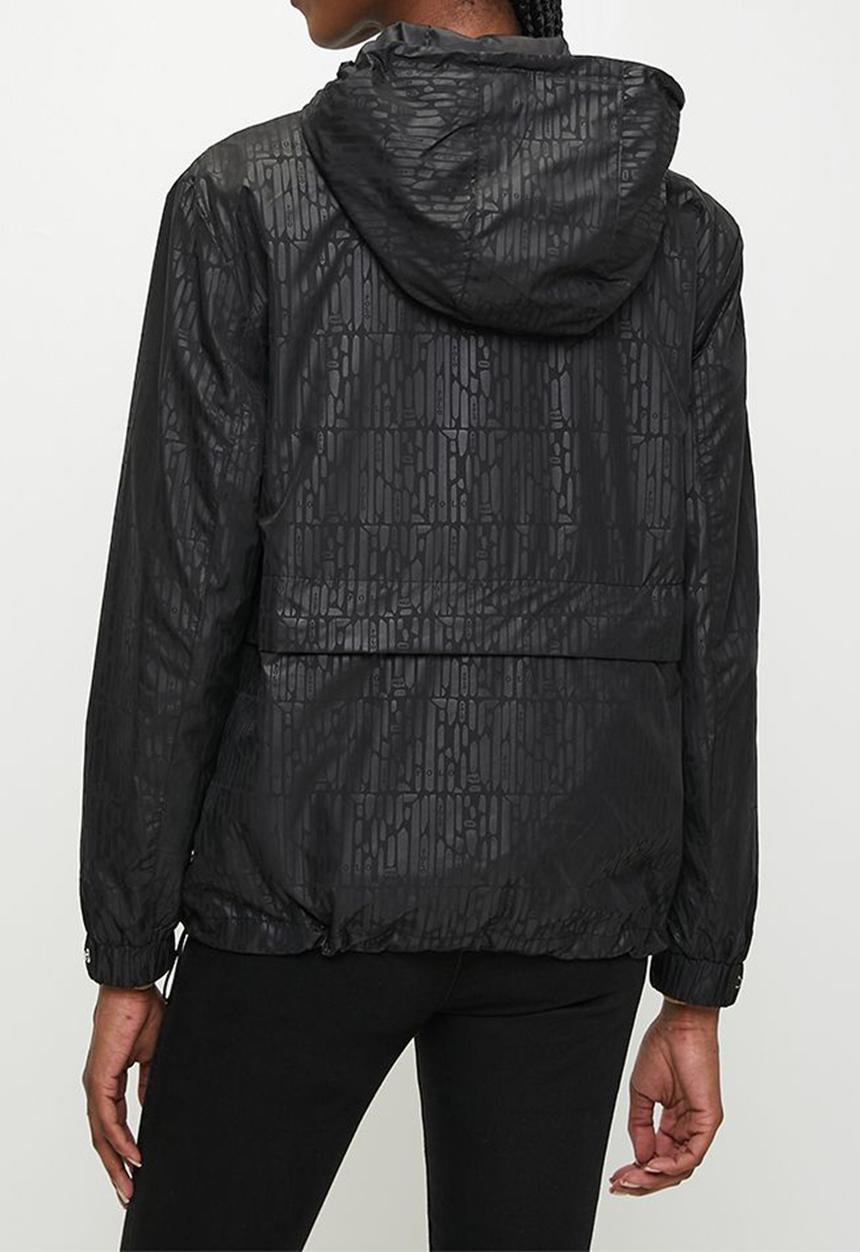 POLO - Women harper packable monogram jacket - black