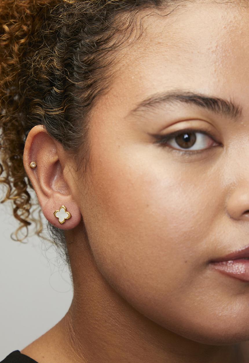 Zoe on Trend - Trendy stud earrings - gold & silver