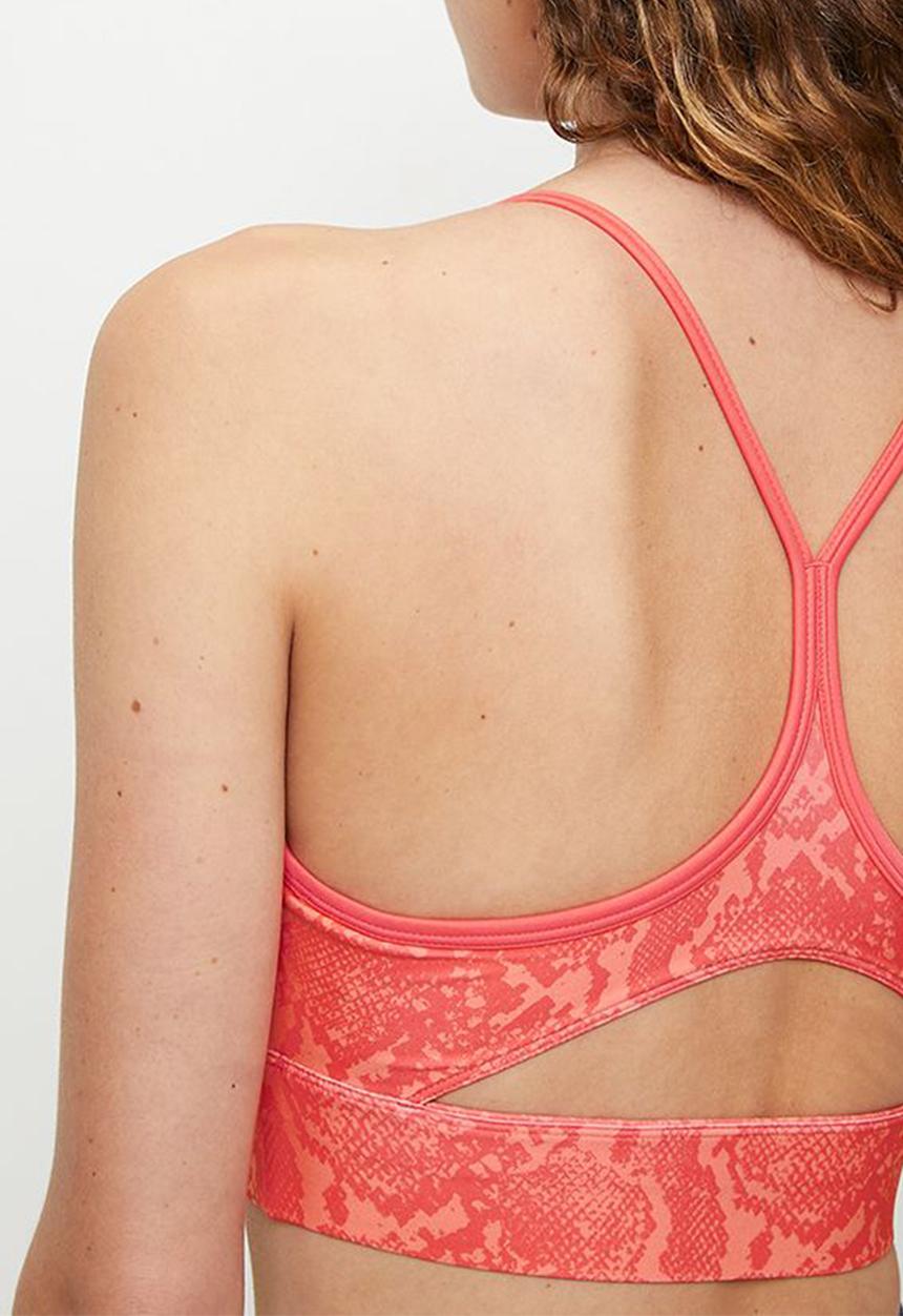 Reebok - Id Train Aop Bra-Sunset Coral