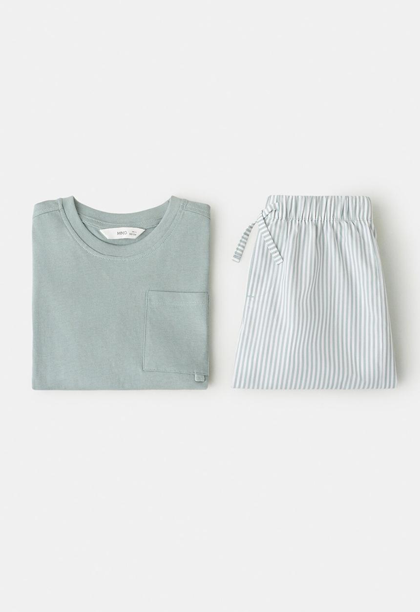 MANGO - Pyjama CLASSPIB - Green