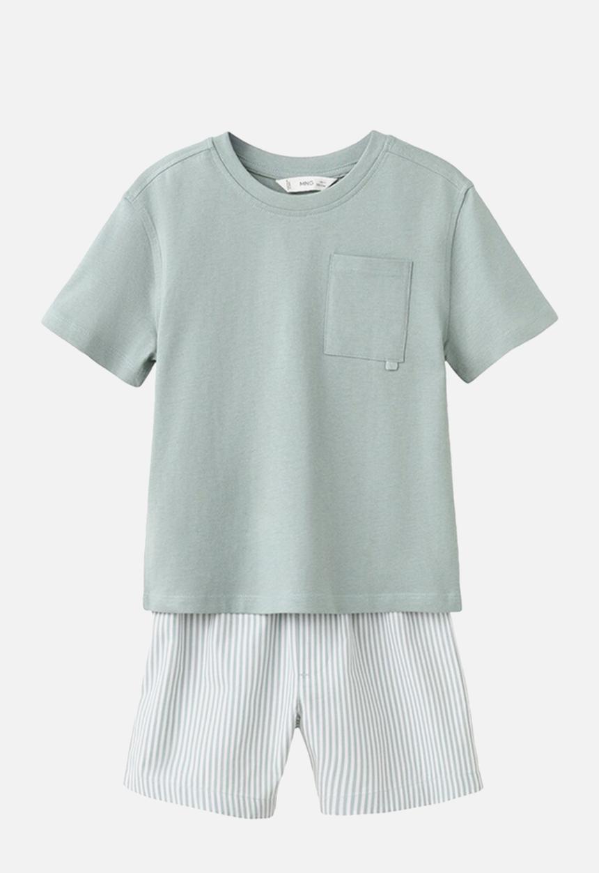 MANGO - Pyjama CLASSPIB - Green