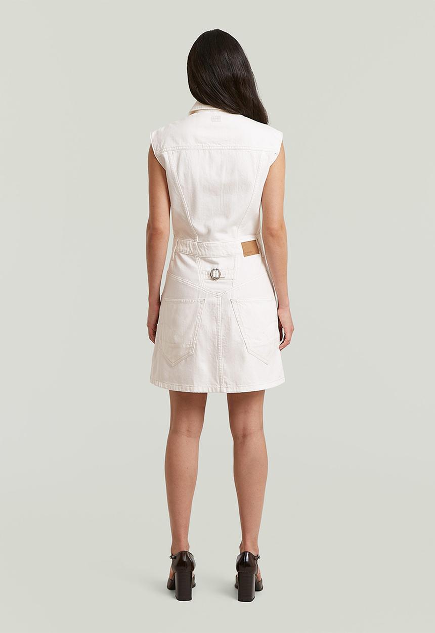 G-STAR - Cinch dress sleeveless wmn - ecru