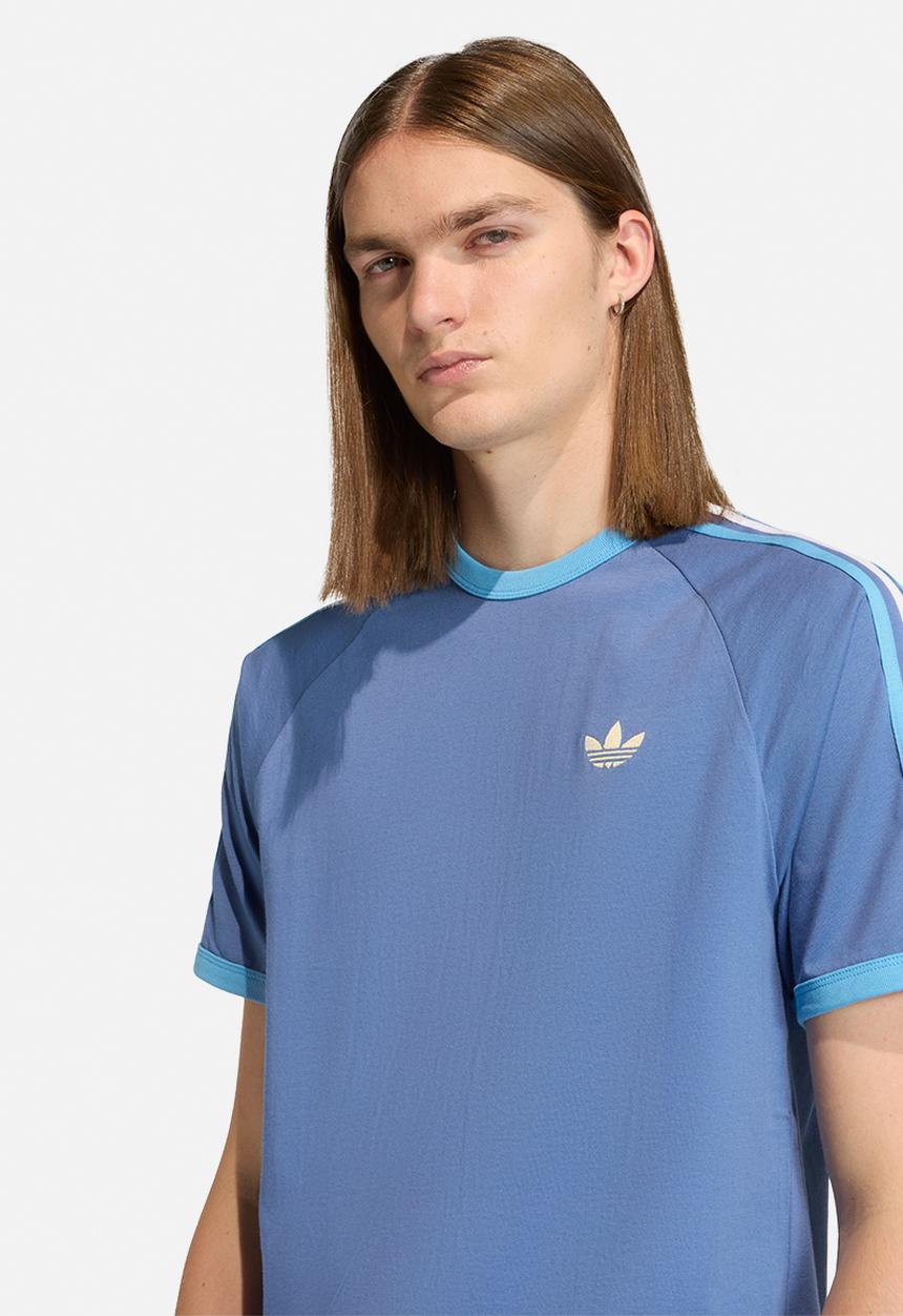 adidas Originals - 3-Stripes Tee - Blue/light blue/white