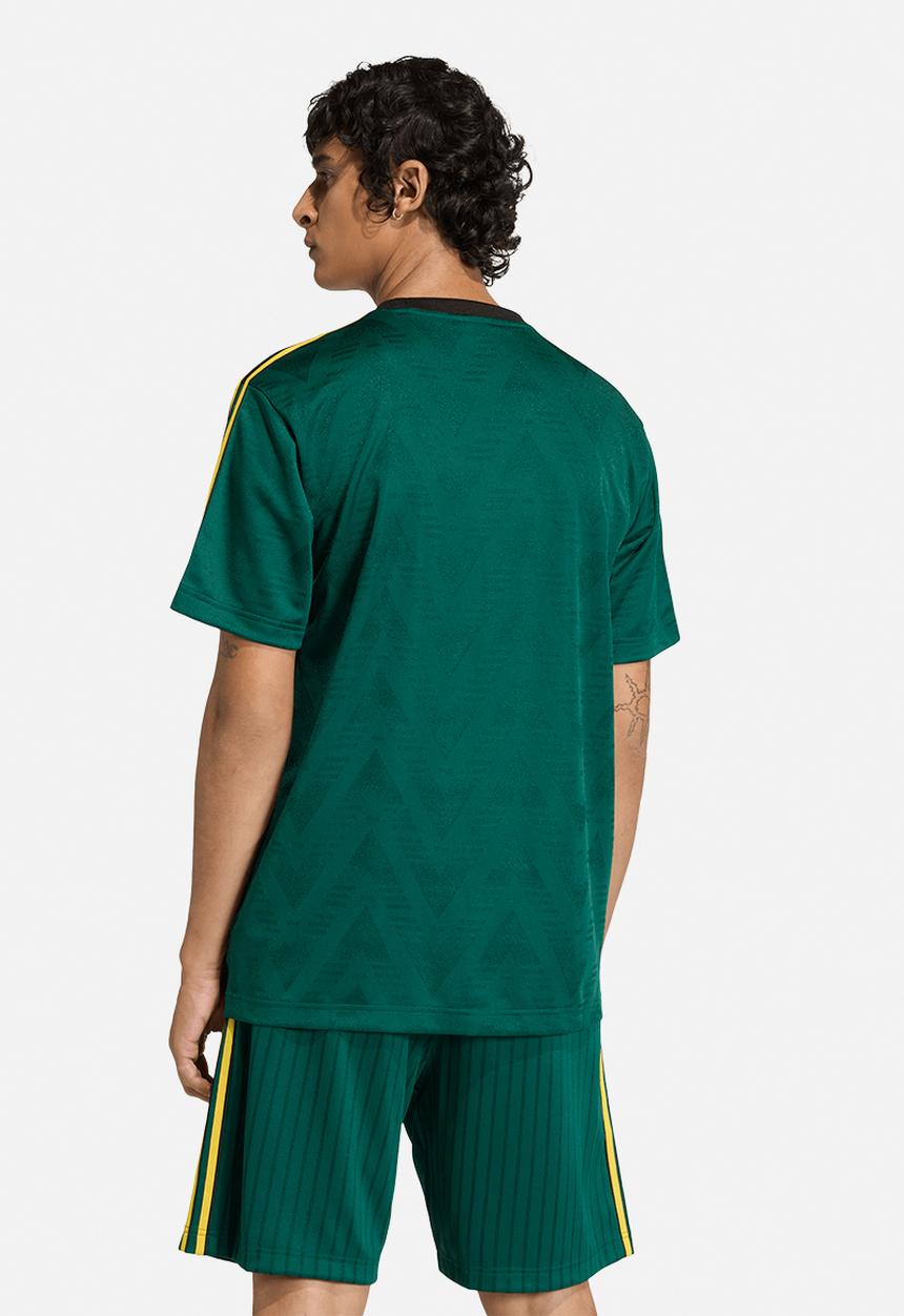 adidas Originals - Jacquard Football Jersey Top - Collegiate Green