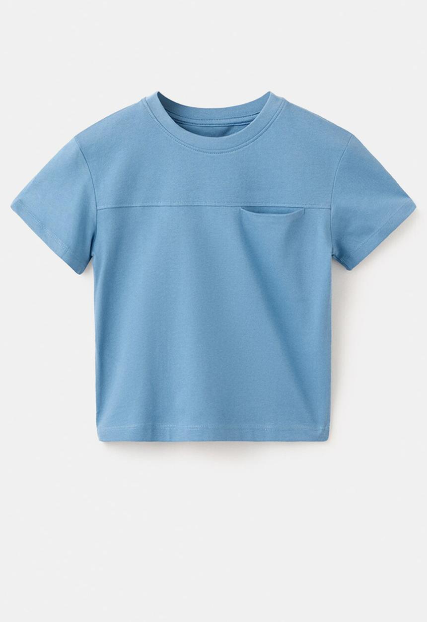 MANGO - T-Shirt Basicbmc - Medium Blue