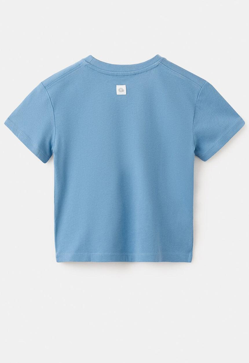 MANGO - T-Shirt Basicbmc - Medium Blue