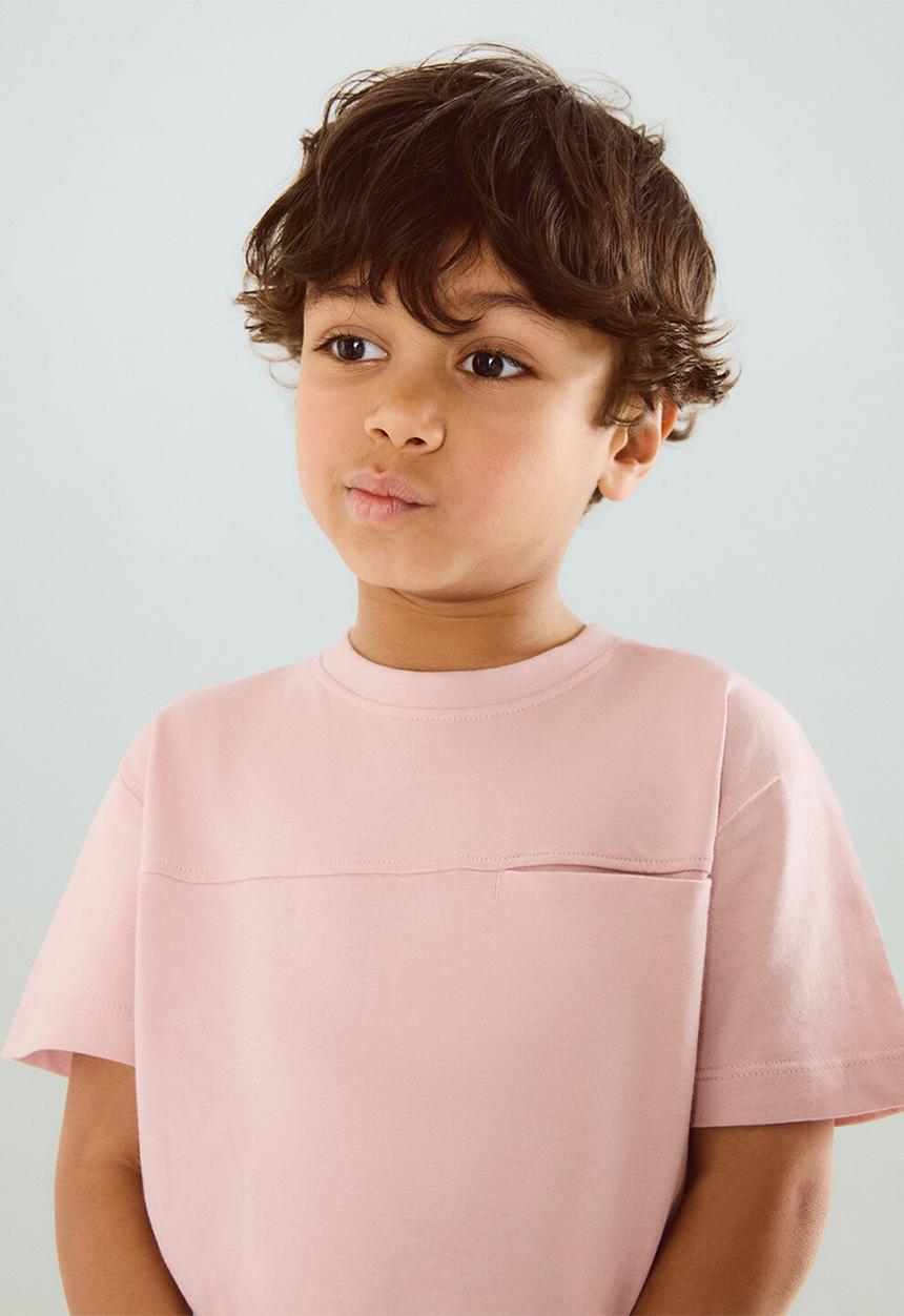 MANGO - T-Shirt BASICBMC - Light Pastel Pink