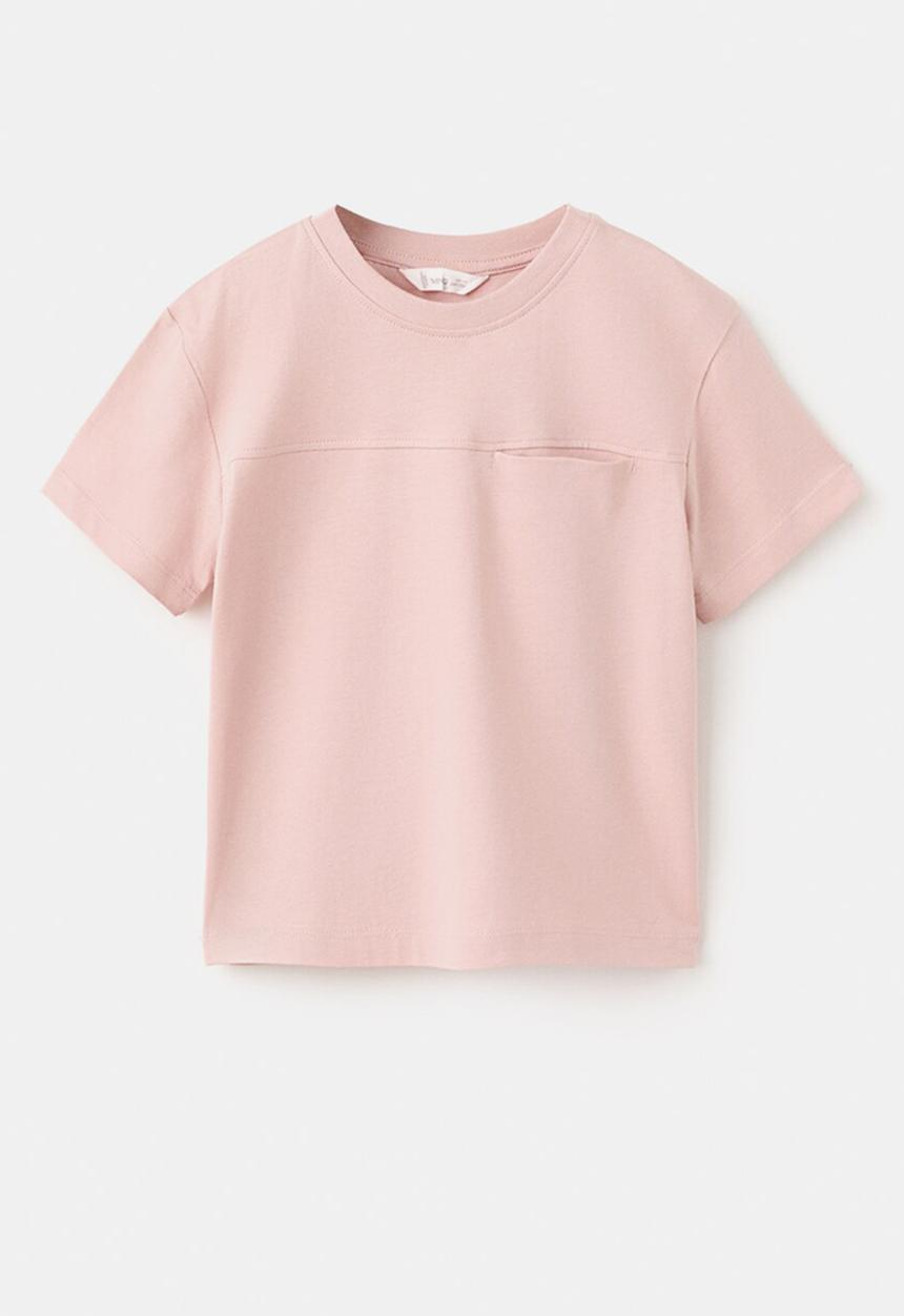 MANGO - T-Shirt BASICBMC - Light Pastel Pink