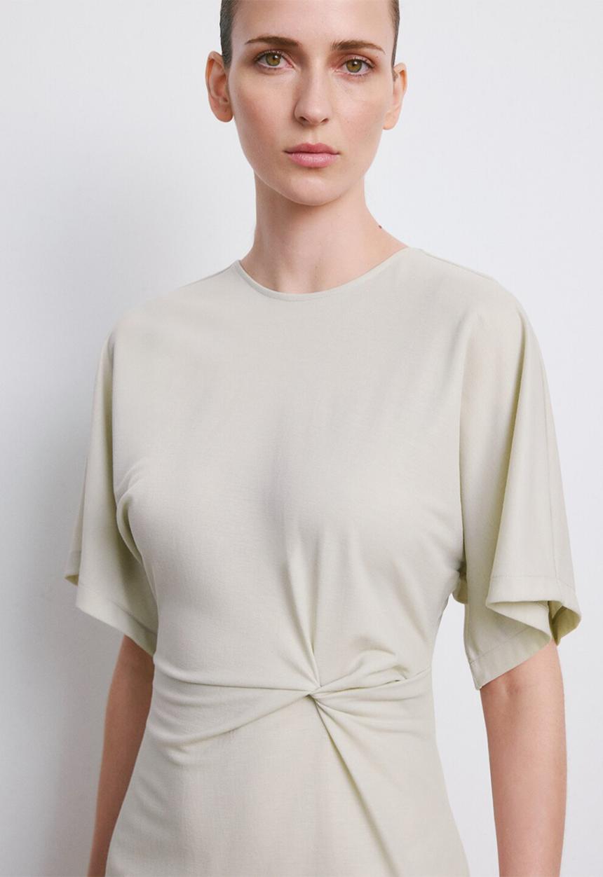 MANGO - Dress valen - light beige