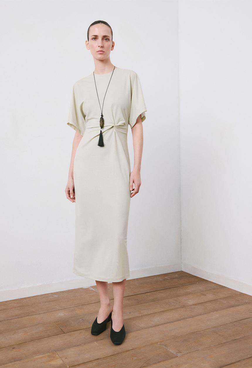 MANGO - Dress valen - light beige