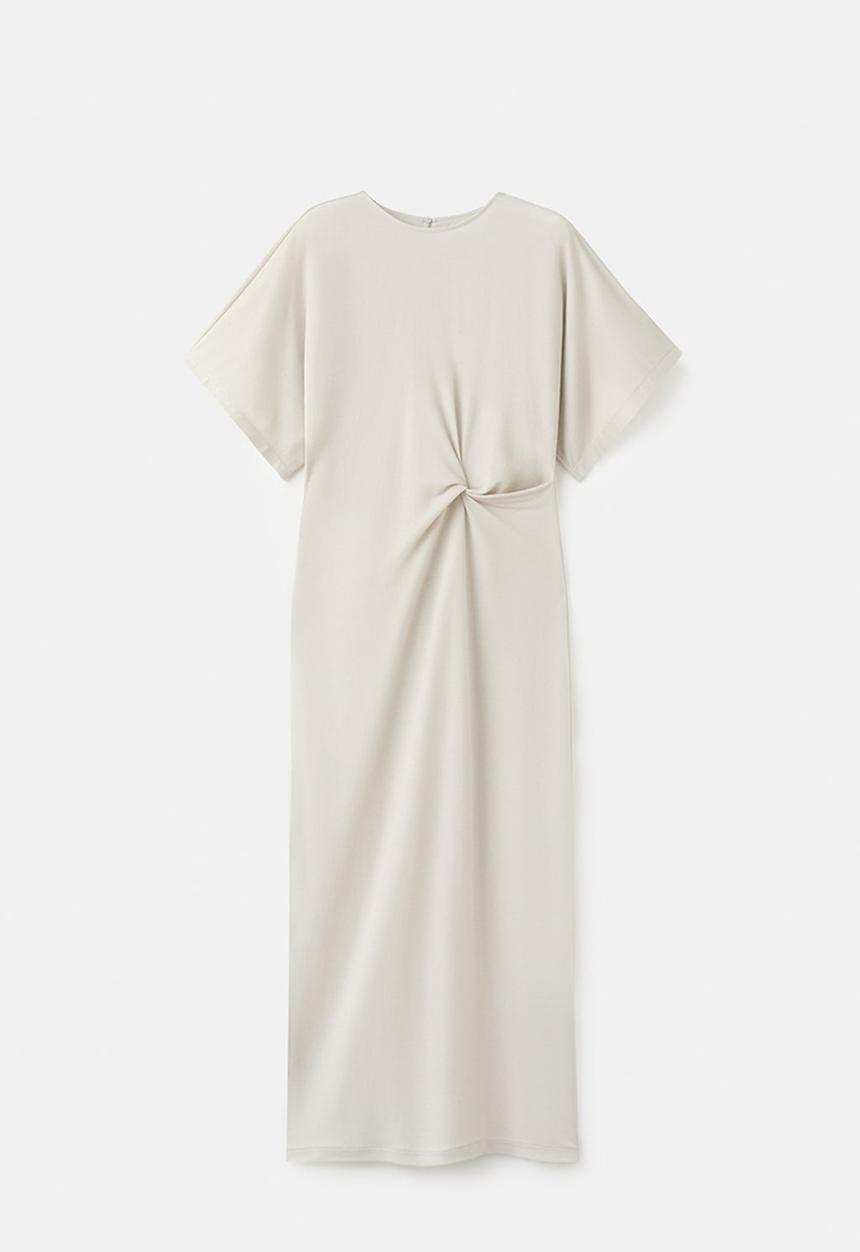 MANGO - Dress valen - light beige